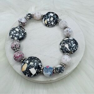 Large Natural Stone Beaded Unique Design Bracelets Style 201